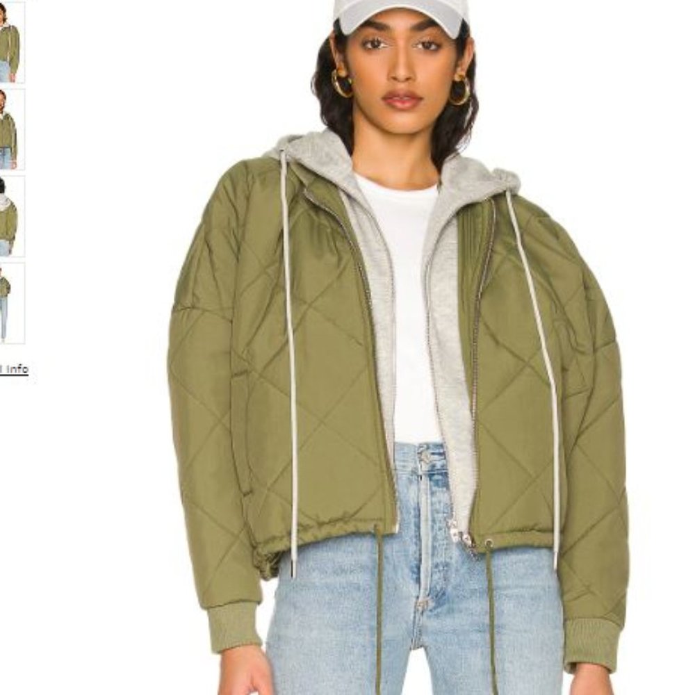 Quilted Zip Up BLANKNYC Hooded Jacket NEVER WORN